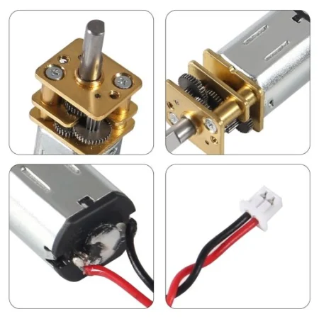 N20 DC Gear Motor 3–12V 150RPM with Cable