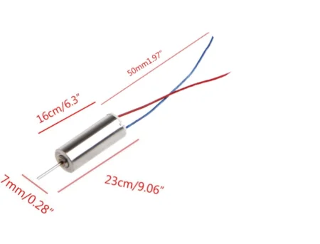 716 Coreless DC Motor 3V 50000RPM 7×16mm