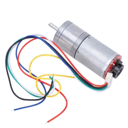 GA25-370 DC Gear Motor with Encoder 12V 130RPM 4.4kg.cm