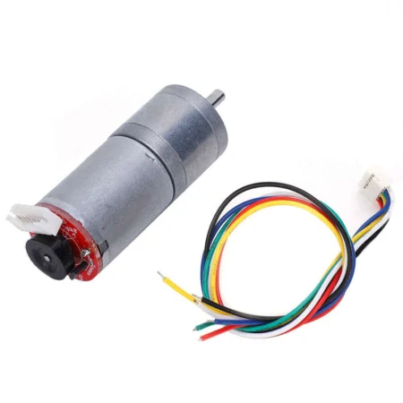 GA25-370 DC Gear Motor with Encoder 12V 130RPM 4.4kg.cm