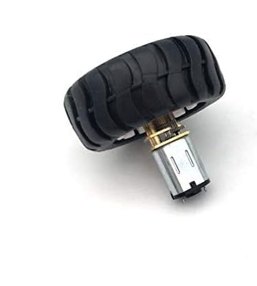 N20 44mm MiniQ Rubber Wheel for N20 Gear Motor