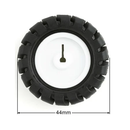 N20 44mm MiniQ Rubber Wheel for N20 Gear Motor