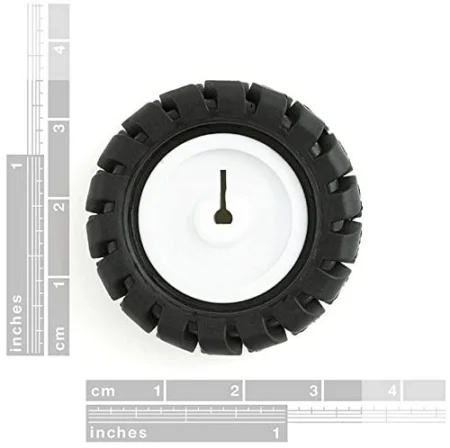 N20 44mm MiniQ Rubber Wheel for N20 Gear Motor