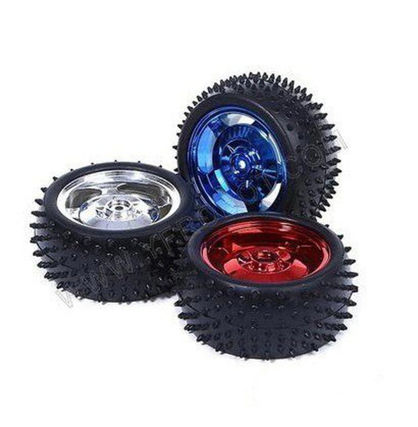 Wheel 85×38mm Off-Road Robot Wheel with 4mm Hex Metal Coupler (Multi Colors)