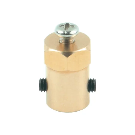 4mm Hex Brass Motor Coupling for Smart Robot Car Wheel – 18mm Length