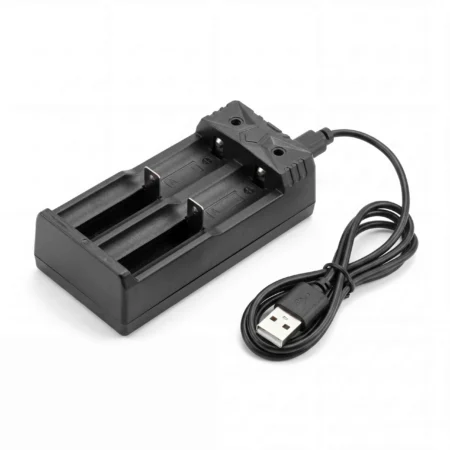 G86C2 2-Slot Smart 18650 Li-ion Battery Charger with Type-C Cable
