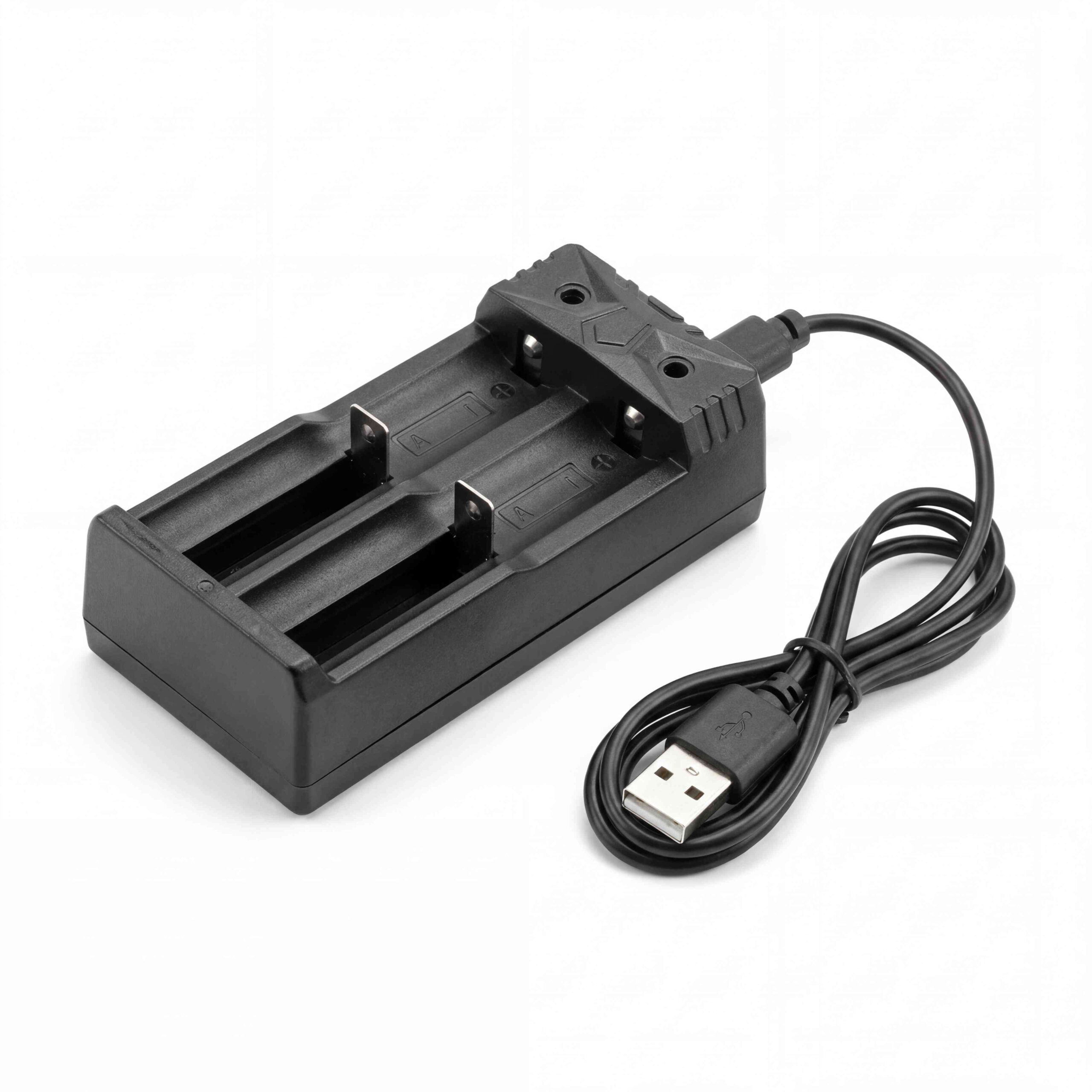 G86C2 2-Slot Smart 18650 Li-ion Battery Charger with Type-C Cable