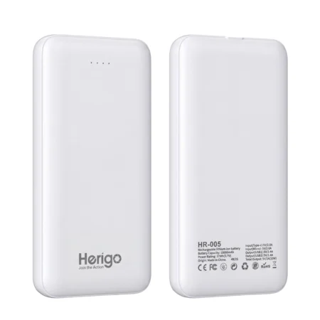 Herigo DBK HR-005 10000mAh 10W Power Bank with Dual USB Output