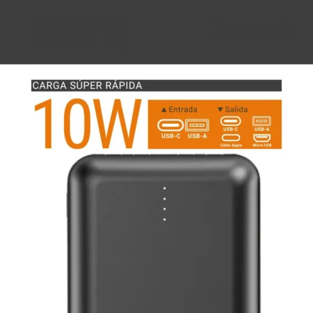 Herigo DBK HR-010 10000mAh 10W Power Bank with Built-in Multi-Cables and Simultaneous Charging