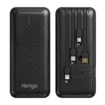 Herigo DBK HR-010 10000mAh 10W Power Bank with Built-in Multi-Cables and Simultaneous Charging