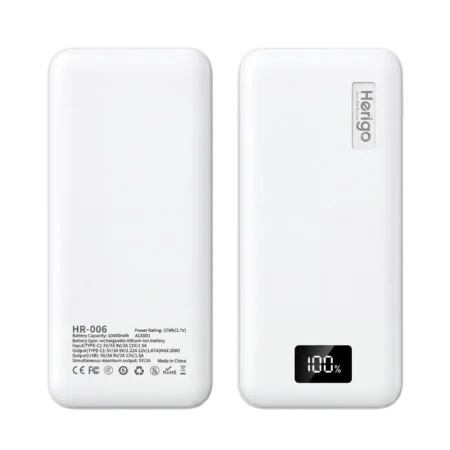Herigo DBK HR-006 10000mAh 20W Super Fast Charging Power Bank with Digital Display