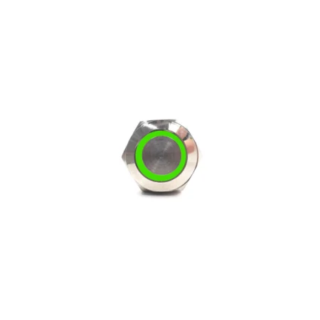 12C-P10D 12mm Green LED Momentary Metal Push Button Switch 12V-24V