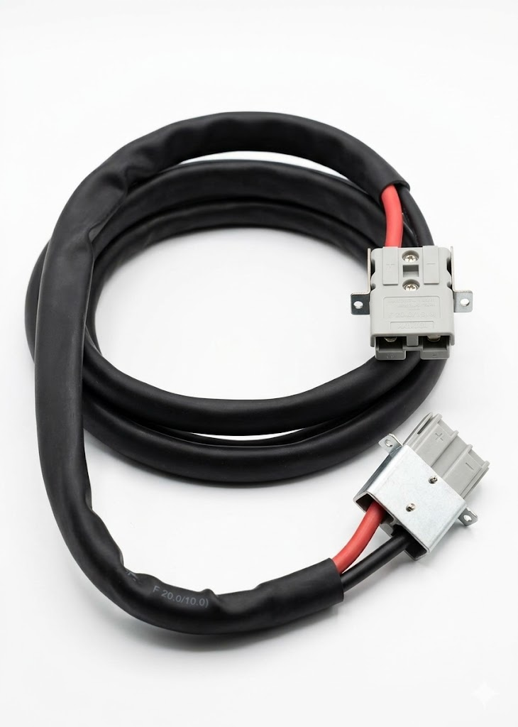 SAS50 50A 2-Pole DC Power Cable 55cm with Metal Mounting Base
