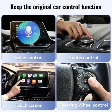 XUDA A5 Mini Wireless CarPlay Android Auto USB Adapter 2 in 1 Smart Mini Box