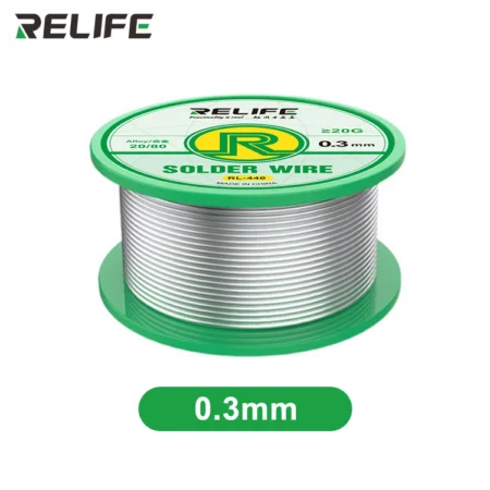 RELIFE RL-440 20/80 Active Rosin Core Solder Wire 0.3mm 20g