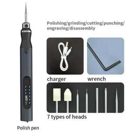 MaAnt D1 Smart Electric Grinding Pen Rotary Tool 8-in-1 Cordless Sanding and Polishing Pen
