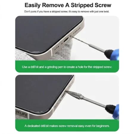 Sliding Thread Screw Removal Drill Bit Set 2pcs