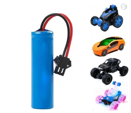 14500 3.7V 1800mAh Rechargeable Battery with JST Black Plug and USB Charger