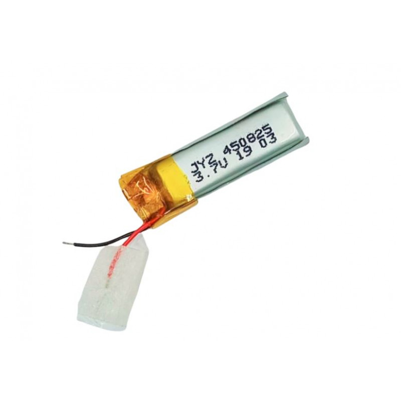 Polymer Li-Ion Single Cell Battery 3.7V 60mAh 25*8*4.5mm 450825 2 wire
