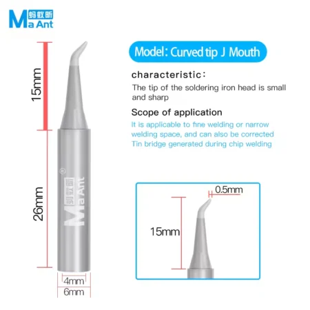 MaAnt Ant936 Series 900M Soldering Iron Tips – I / J / SK