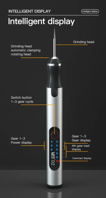 MaAnt D2 Smart Electric Polishing Pen 8W Cordless Grinding and Sanding Rotary Tool