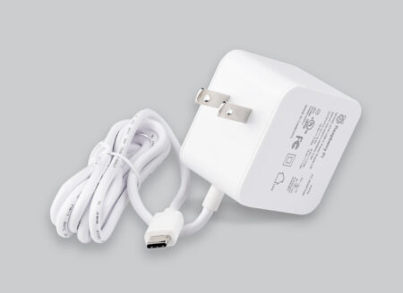 Official Raspberry Pi 5 27W USB-C Power Supply 5.1V 5A – US Type A Plug, White