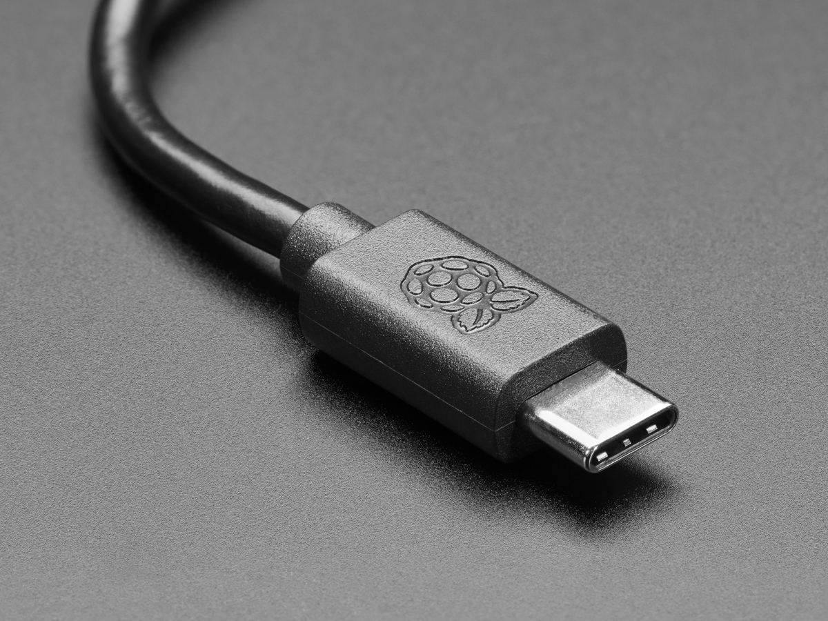 Raspberry Pi 27W black USB-C connector
