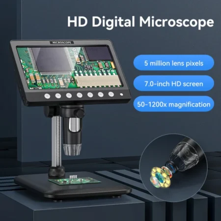 330H 7 Inch LCD Digital Microscope 1080P 1200X 5MP