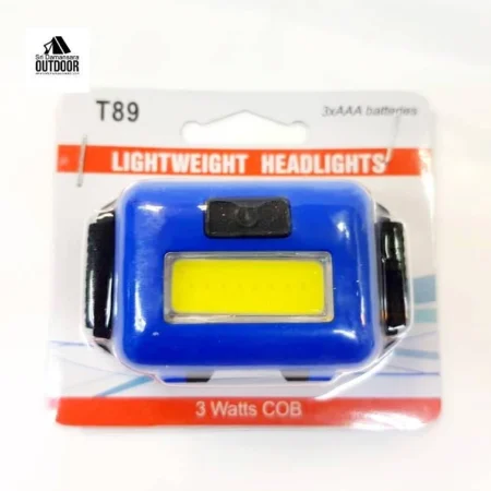 T89 Blue 3W COB LED Headlamp with 3 Lighting Modes