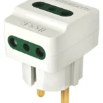 iLock 5005 3-Way Wall Outlet Adapter 16A 250V 3500W White