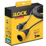 iLock 5063 Locking Extension Cord 3 Meters 16A 250V 3500W
