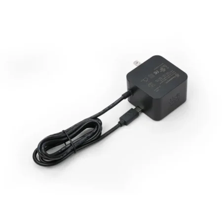 Official Raspberry Pi 5 27W USB-C Power Supply 5.1V 5A – US Type A Plug, Black