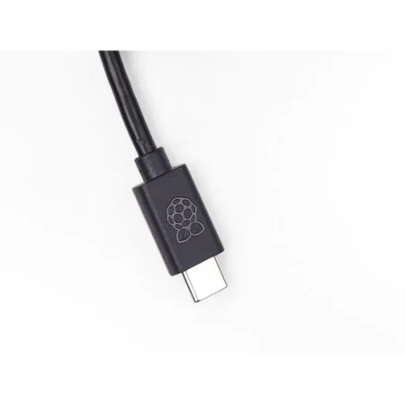 مزود طاقة Raspberry Pi 5 الأصلي USB-C بقدرة 27W – ‏5.1V 5A – فيشة EU Type C – أسود