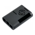 Raspberry Pi 4 Case – Compact Black ABS with Cooling Fan Slot