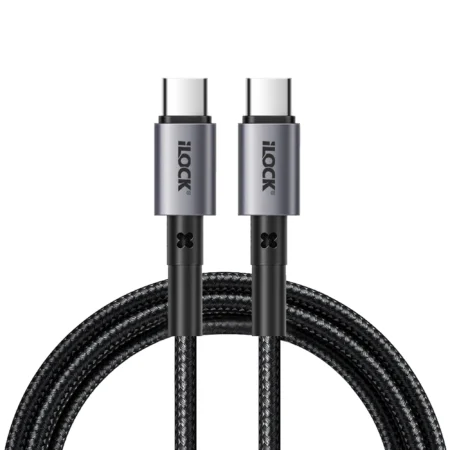 iLock 5089 USB-C to USB-C 65W Fast Charging Braided Cable 1m