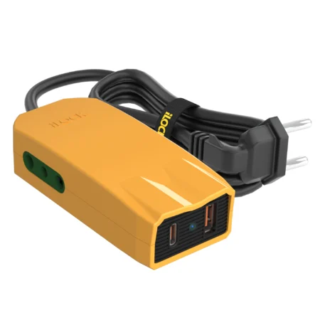 iLock 5120 Mini Power Strip 20W USB-C PD + USB-A QC 3.0, 2 Outlets, 10A 250V 2500W, 1.5m Black