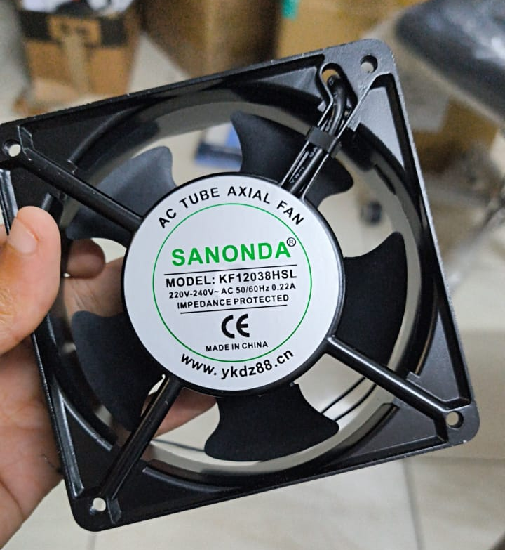 SANONDA KF12038HSL 220-240V AC Axial Fan 120x120x38mm 0.22A 2P