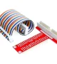 40 Pin Red GPIO Extension Board for Raspberry Pi with Cable